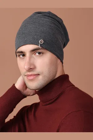 VIMAL JONNEY Unisex Grey Beanie