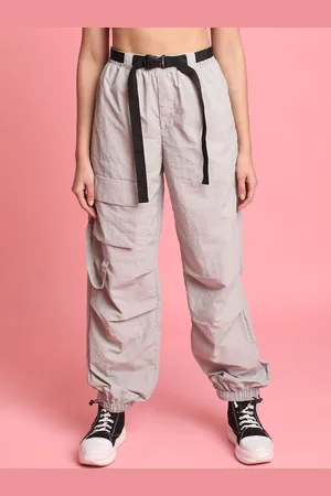 Bene Kleed Women Parachute Fit High-Rise Cargo Trousers