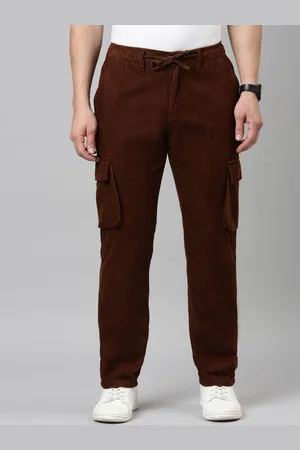 CINOCCI Men Corduroy Cotton Trousers
