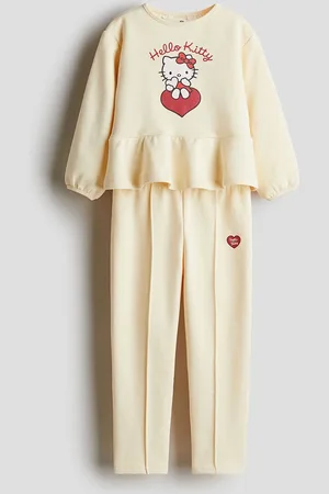 H&M Girls 2-Piece Printed Sweatshirt Set