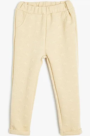 Koton Infant Girls Self Design Mid Rise Slip On Track Pants