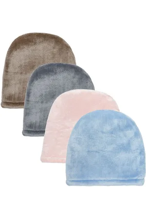 KLOTTHE Women Pack Of 4 Winter Woolen Beanie Caps