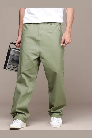 Roadster The Life Co. Men Pure Cotton Baggy Fit Chinos Trousers