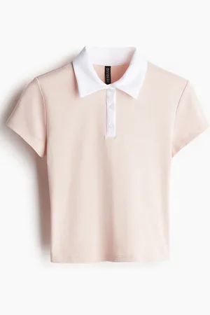 H&M Women Cropped Polo Shirt
