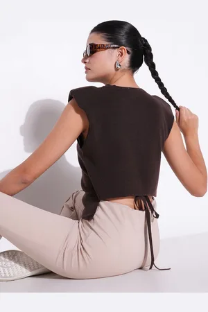 SHOWOFF Women Round Neck Sleeveless Top