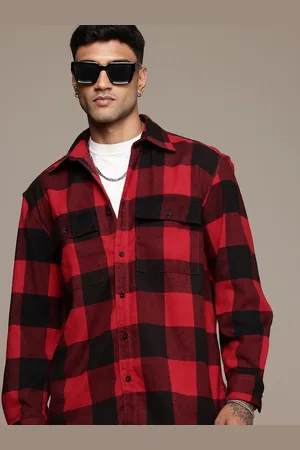 Roadster The Life Co. Relaxed Fit Buffalo Checked Casual Shacket