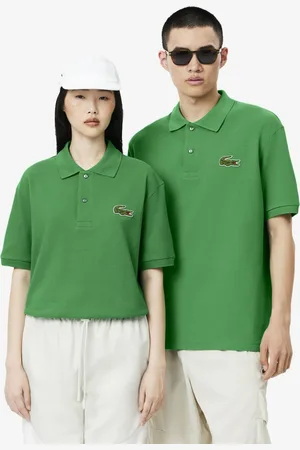 Lacoste Unisex Solid Polo Collar Cotton T-shirt