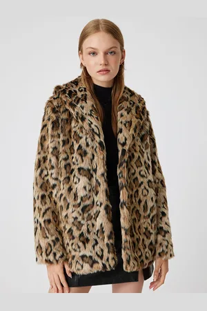 Koton Women Printed Single-Breasted Overcoat