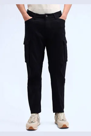 Flying Machine Men Cotton Regular Fit Classic Cargos Trousers