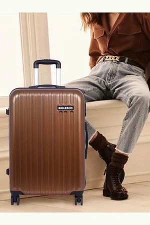 Killer Hard-Sided Large Non-Padded Back Trolley Bag