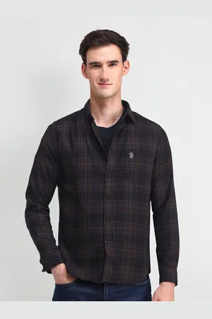 Ralph Lauren Men Comfort Slim Fit Tartan Checks Opaque Checked Casual Shirt