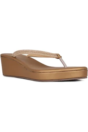 Inc 5 Women Embellished Wedge Heel Sandals