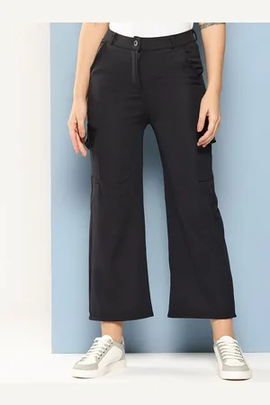 BAESD Girls Smart Flared Cotton Cargos Trousers