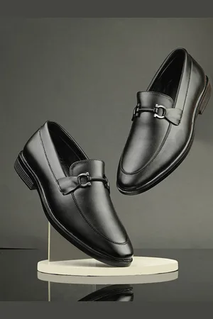 HERE&NOW Men Round Toe Formal Slip-On Shoes