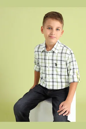 Ralph Lauren Boys Tartan Checks Opaque Checked Casual Shirt