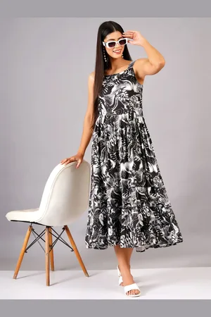 Kalini Women Floral Fit & Flare Midi Dress