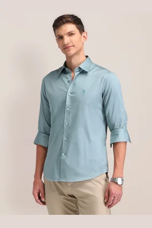 U.S. Polo Assn. Men Classic Cutaway Collar Solid Cotton Formal Shirt