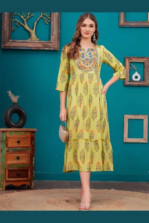 Kalini Women Floral Fit & Flare Midi Dress