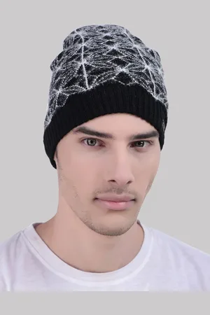 WILD WEST Men Self Design Woollen Beanie