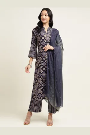 ZARI Ethnic Motifs Printed Kurta with Trousers & Dupatta