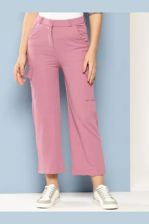 BAESD Girls Smart Flared Cotton Parallel Trousers