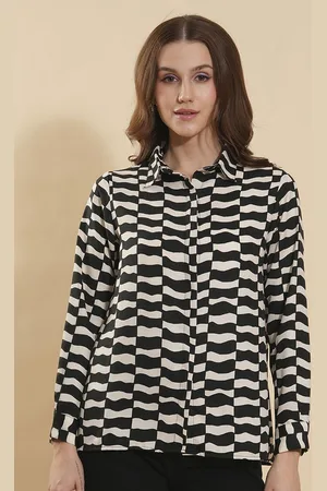 DressBerry Women Opaque Striped Formal Shirt