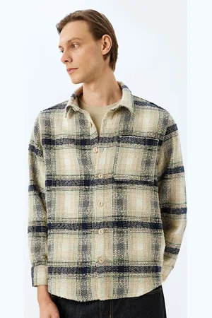 Koton Men Tartan Checks Opaque Checked Casual Shirt