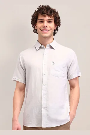 U.S. Polo Assn. Men Slim Fit Opaque Formal Shirt