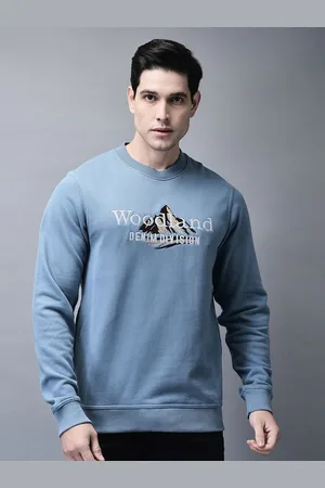 Woodland Men Printed Round Neck Cotton Sweatshirt