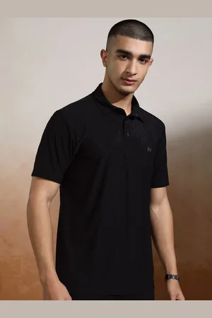 Highlander Men Clean Finish Knitted Textured Polo Tshirt