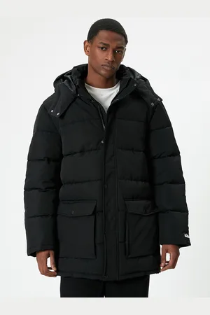 Koton Men Hooded Solid Casual Puffer Jacket