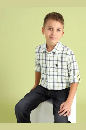 Ralph Lauren Boys Tartan Checks Opaque Checked Casual Shirt