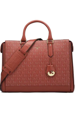 Da Milano Unisex Textured Leather Laptop Bag