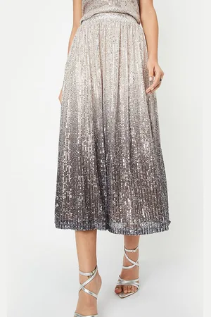 Max Collection Kalki x Women Sequinned Embellished A-line Midi Skirt