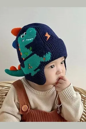 EL REGALO Kids - Unisex Self Design Woollen Beanie