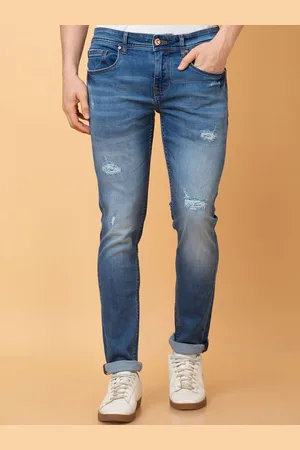 Being Human Men Skinny Fit Mildly Distressed Heavy Fade Jeans