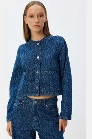 Koton Women Padded Jacket with Patchwork