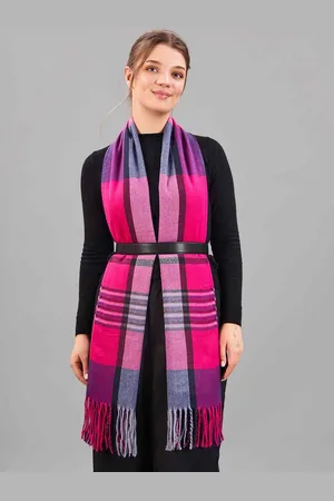 Tossido Unisex Checked Acrylic Mufflers