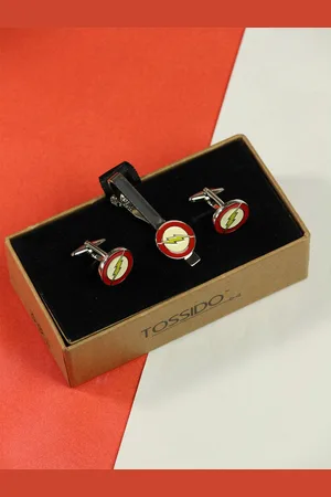 Tossido Cufflinks & Tie Clip Set