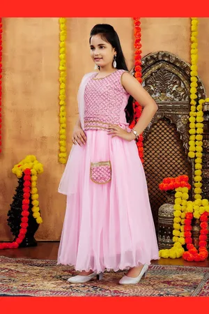 BAESD Girls Embellished Sequinned Ready to Wear Lehenga & Blouse With Dupatta