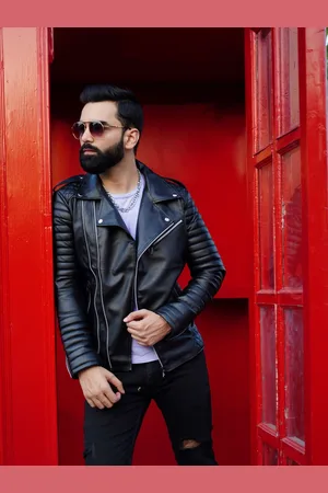 TBOJ Men Lightweight Biker Jacket