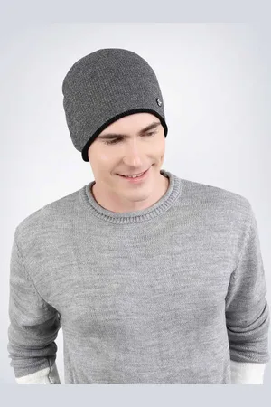 Bharatasya Men Self Design Beanie