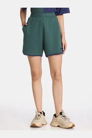 Zivame Women Mid-Rise Cotton Sports Shorts