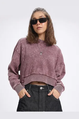 DressBerry Street Texture Dyed Drop-Shoulder Sweatshirt