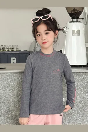 LULU & SKY Girls Round Neck Long Sleeves Tshirts