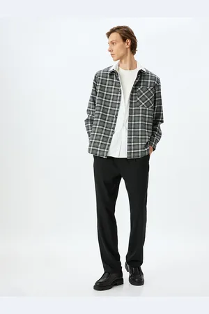 Koton Men Opaque Checked Casual Shirt