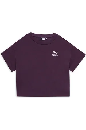 PUMA Girls BETTER CLASSICS Brand Logo Pure Cotton T-shirt