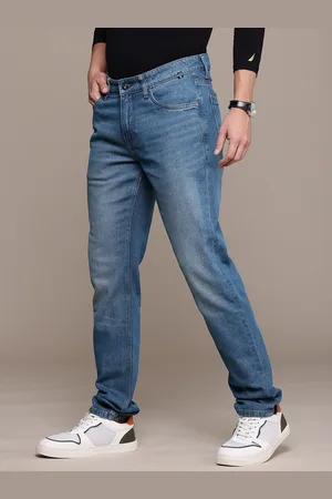 Nautica Men Pure Cotton Slim Fit Light Fade Jeans