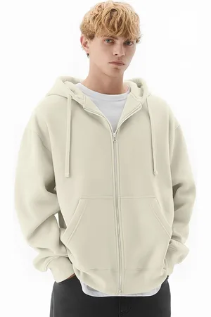 Maniac Men Solid Hooded Sweatshirt
