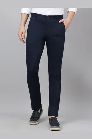 Richlook Men Smart Mid-Rise Regular Fit Cotton Trousers